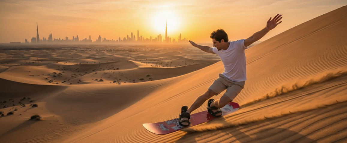 deska na pustyni, Dubaj na ferie z Anex Tour