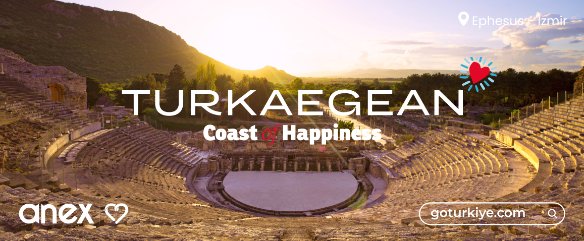 Efez, antyczny teatr w Efeze, zachód słońca